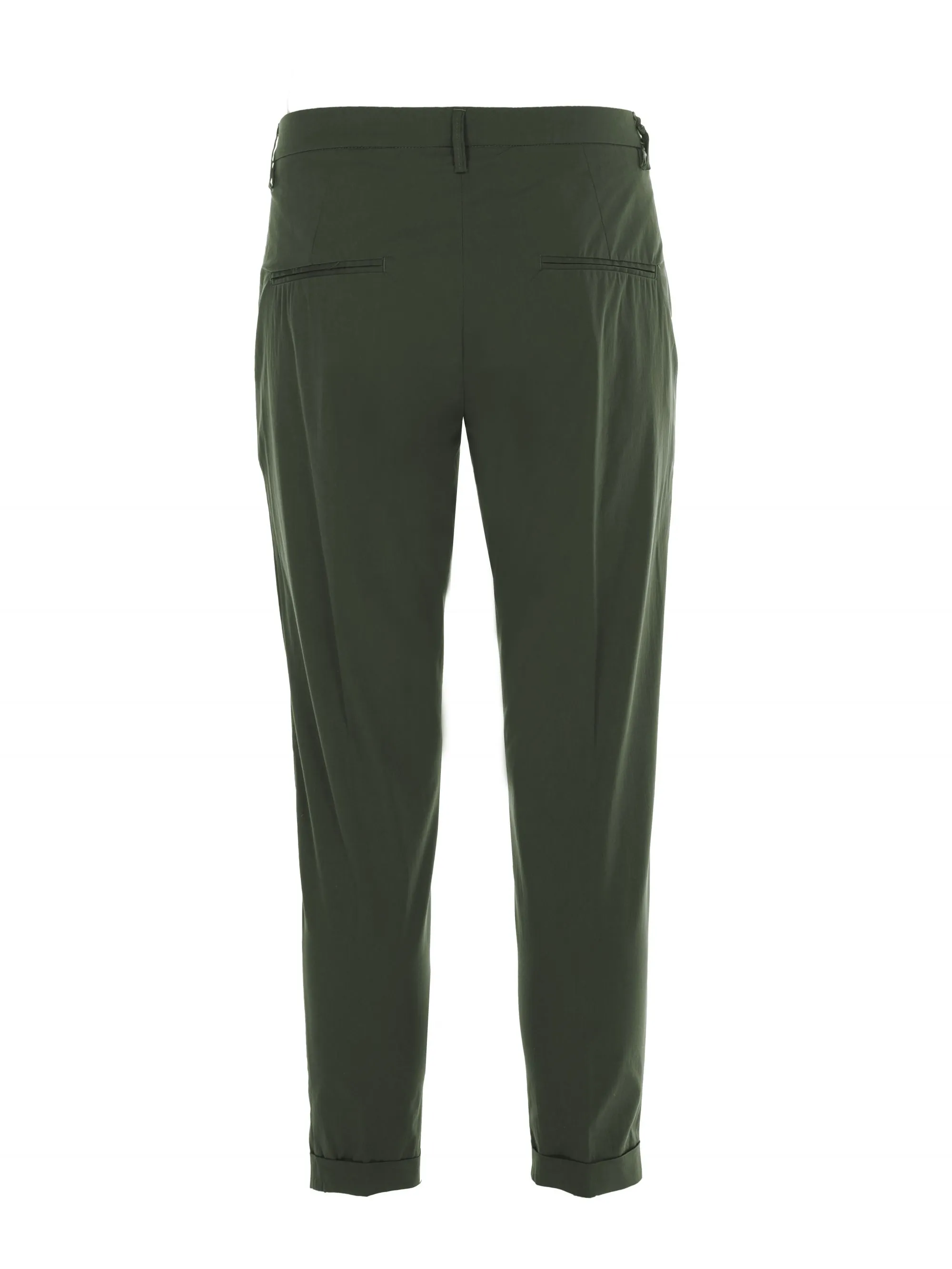 PANTALONE "VIAREGGIO" VERDE IN COTONE