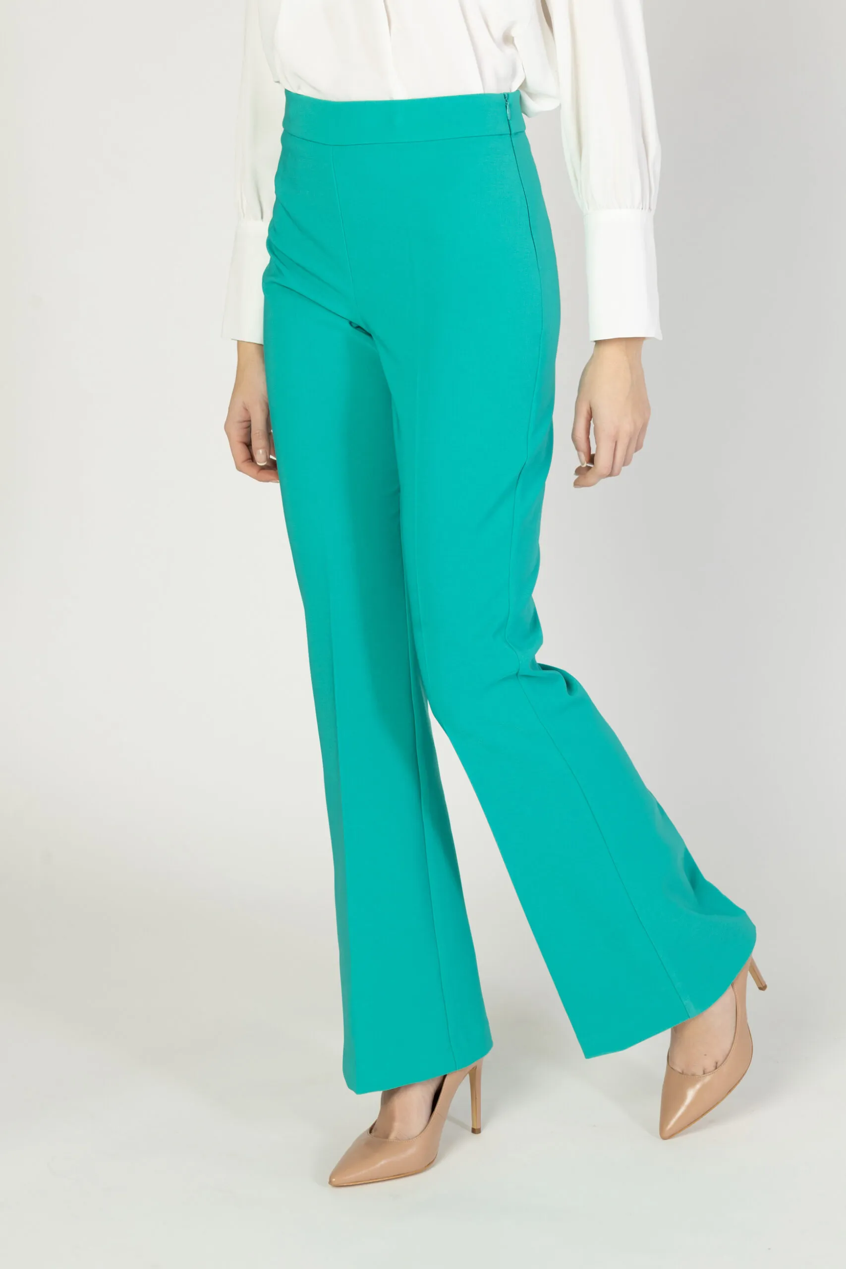 Pantaloni bootcut Rinascimento REWI Verde