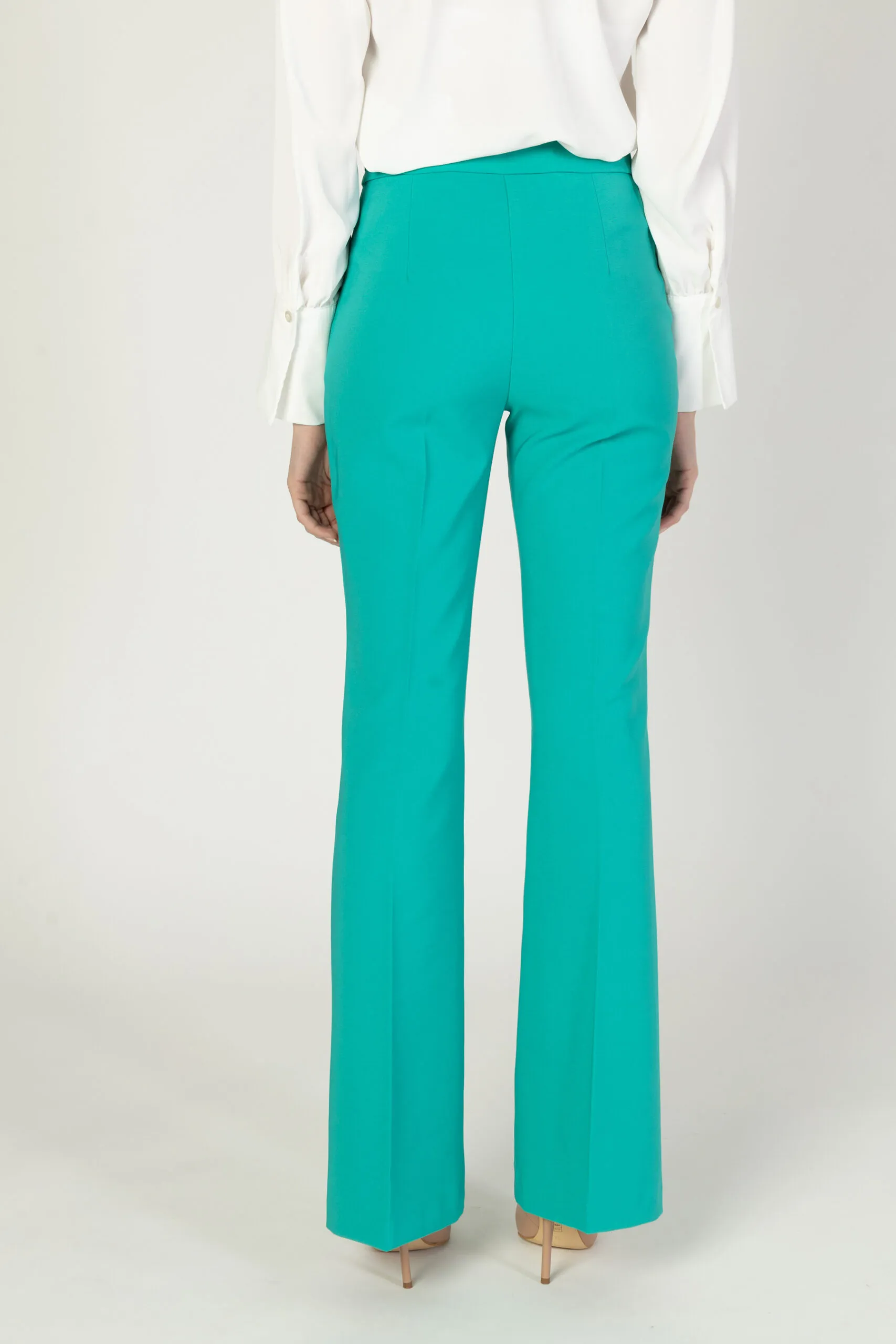 Pantaloni bootcut Rinascimento REWI Verde