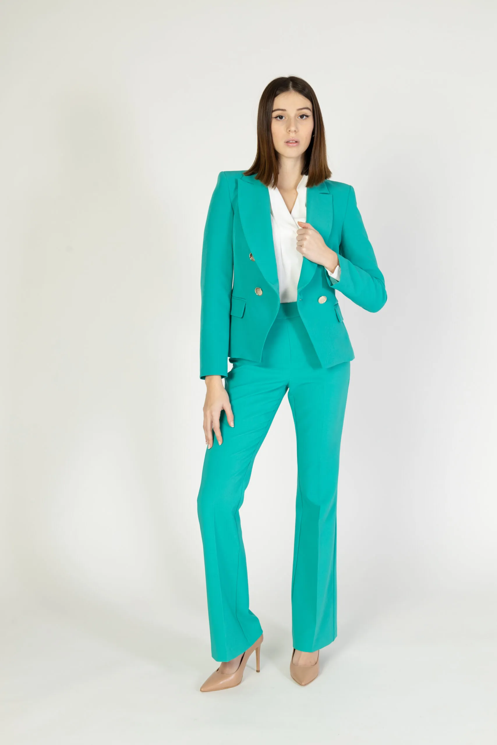 Pantaloni bootcut Rinascimento REWI Verde