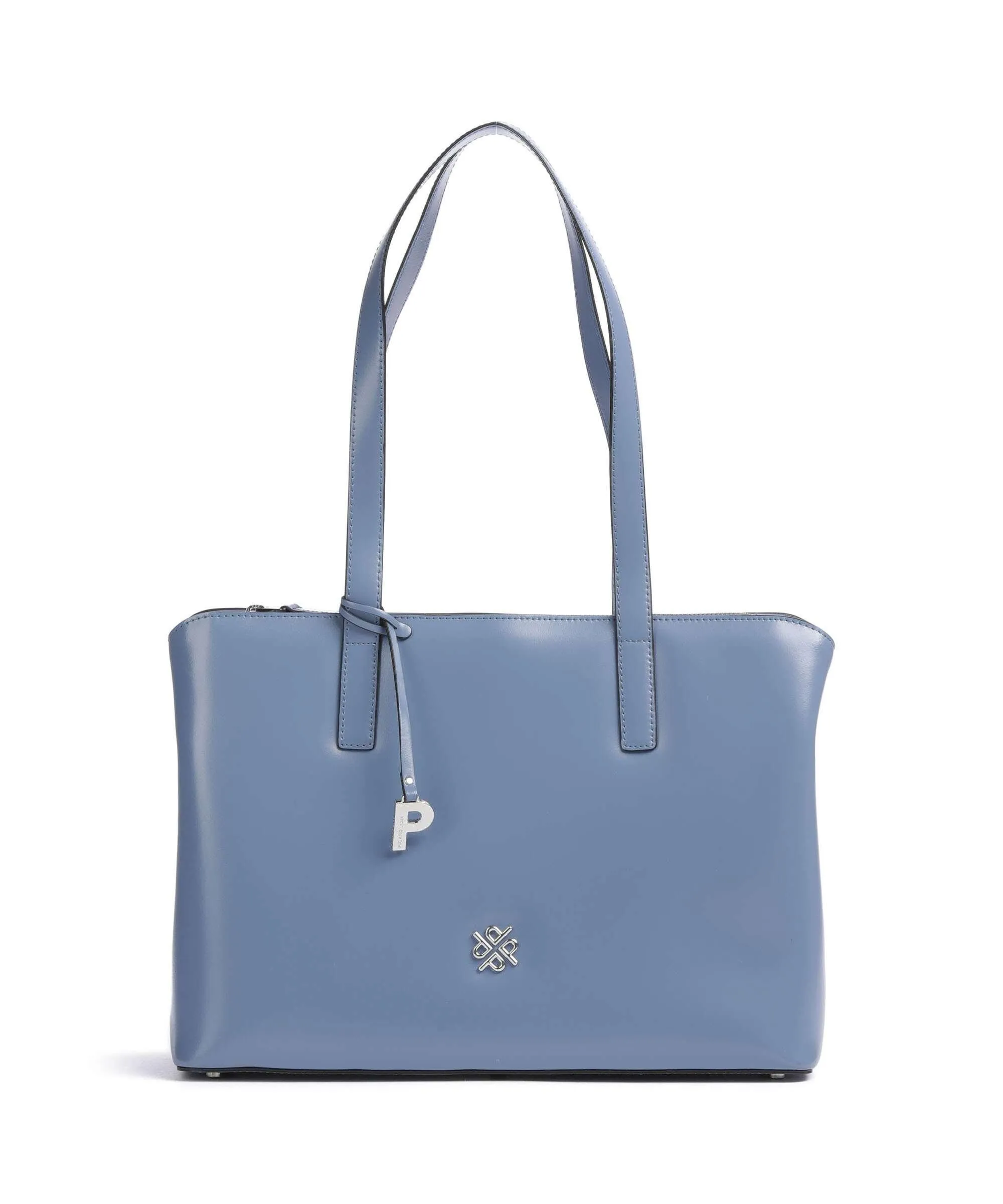  Picard Black Tie Borsa shopper pelle di vacchetta liscia blu-grigio  