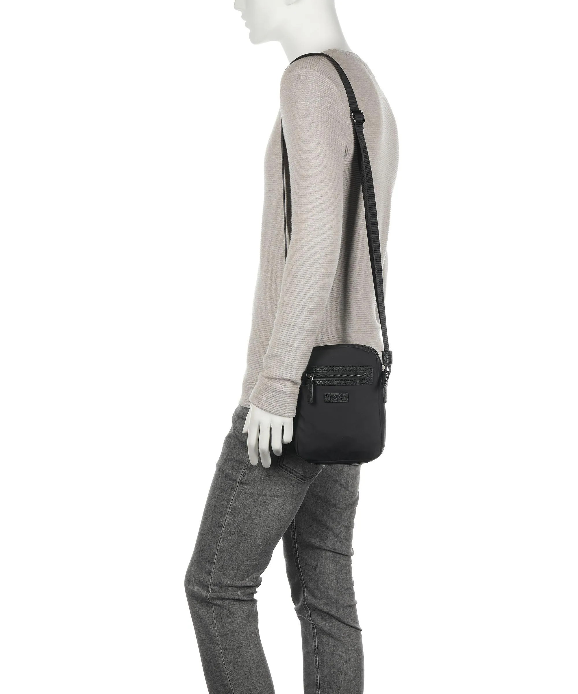  Picard S ` pore Borsa a tracolla nylon nero  