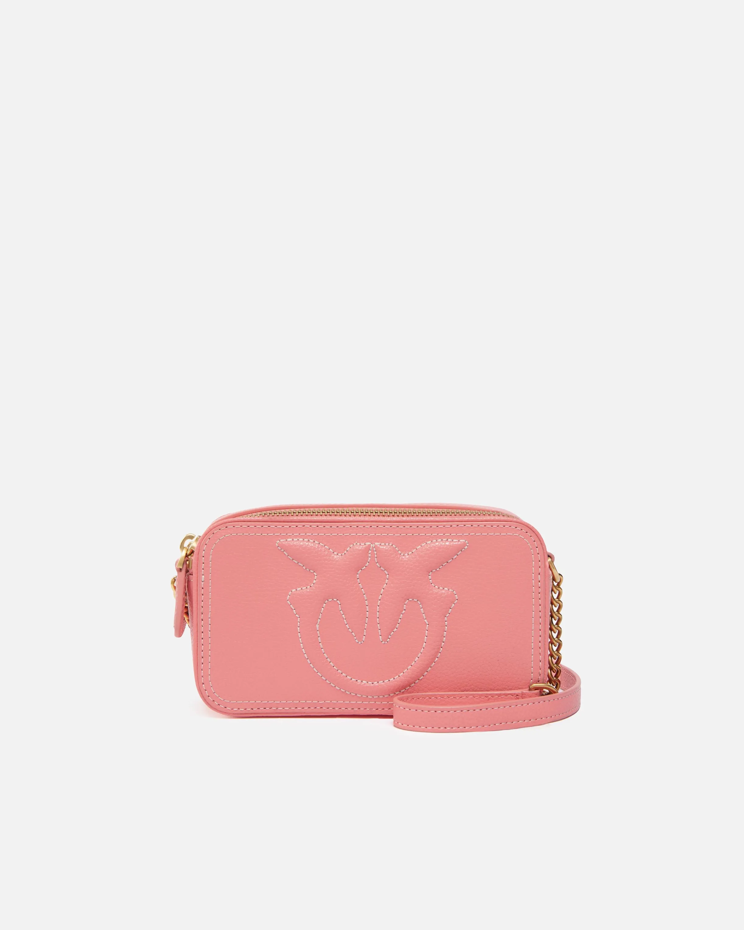  Piccola borsa a tracolla con logo Love Birds in rilievo    