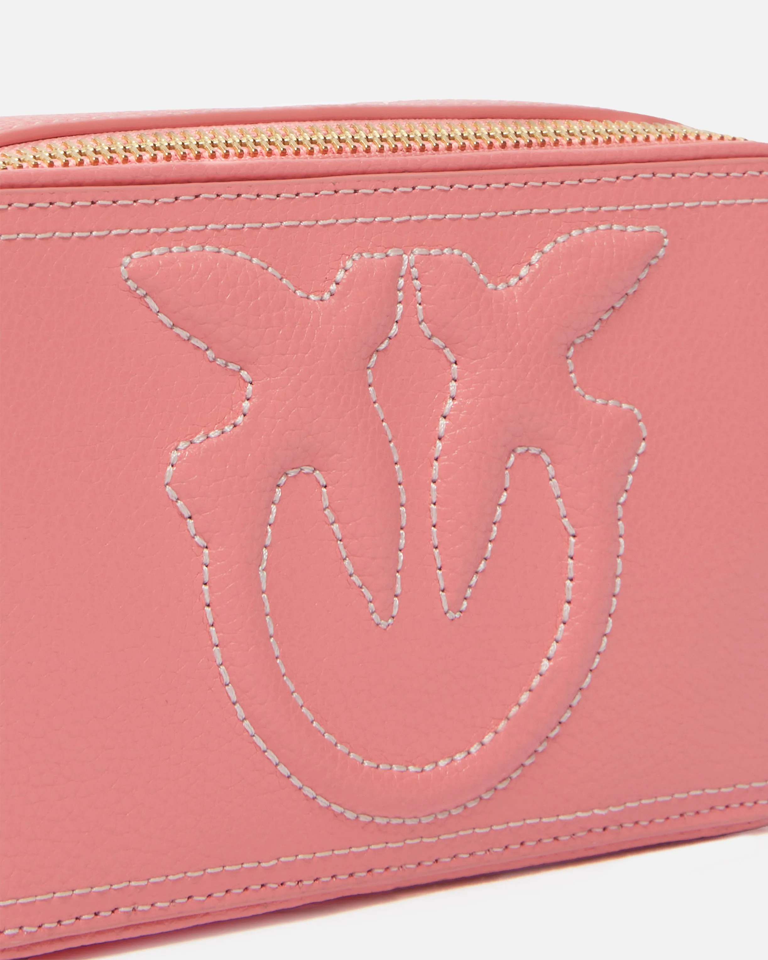  Piccola borsa a tracolla con logo Love Birds in rilievo    