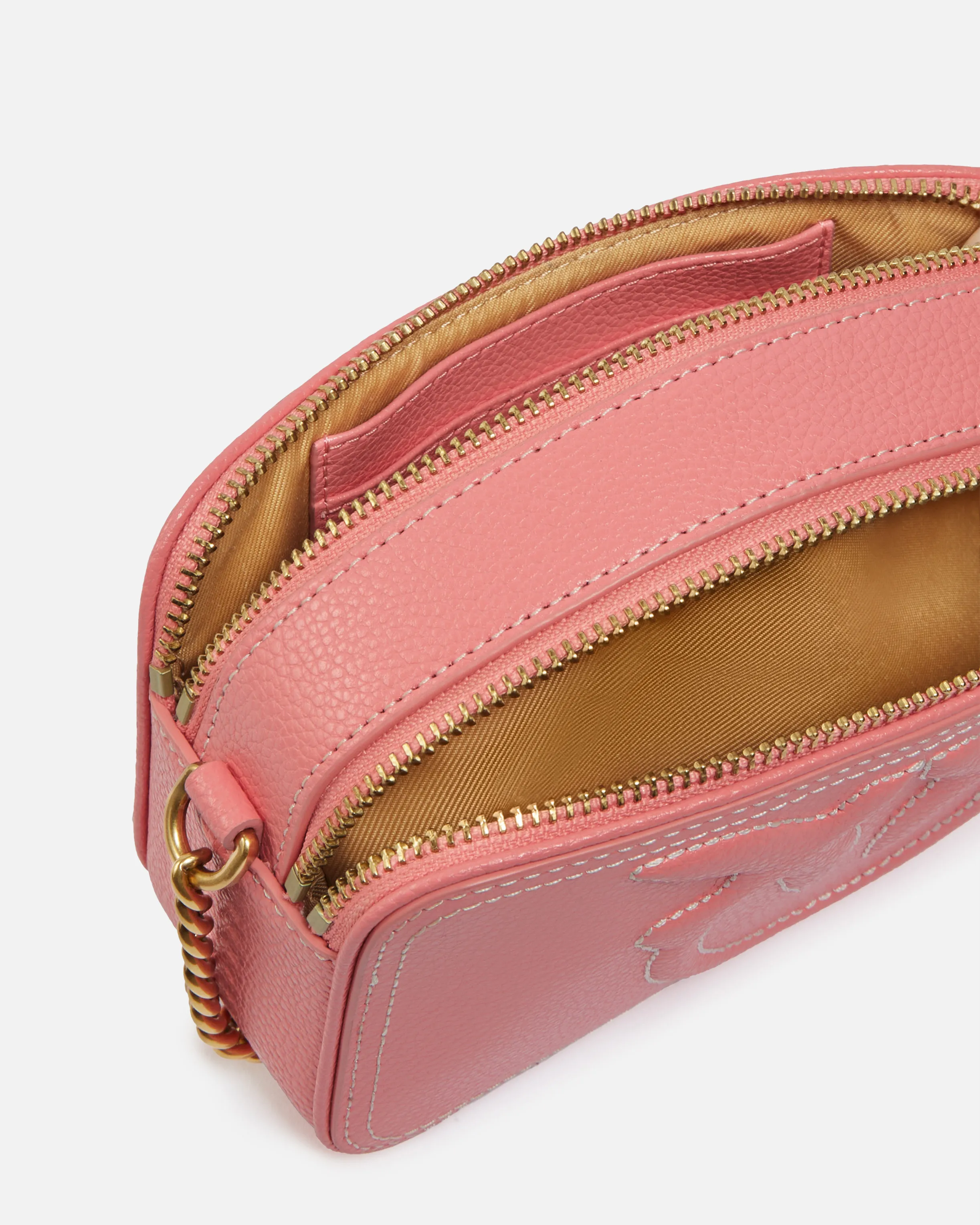  Piccola borsa a tracolla con logo Love Birds in rilievo    