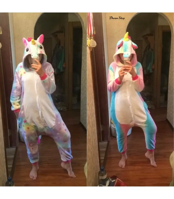 Pigiamone unicorn rainbow
