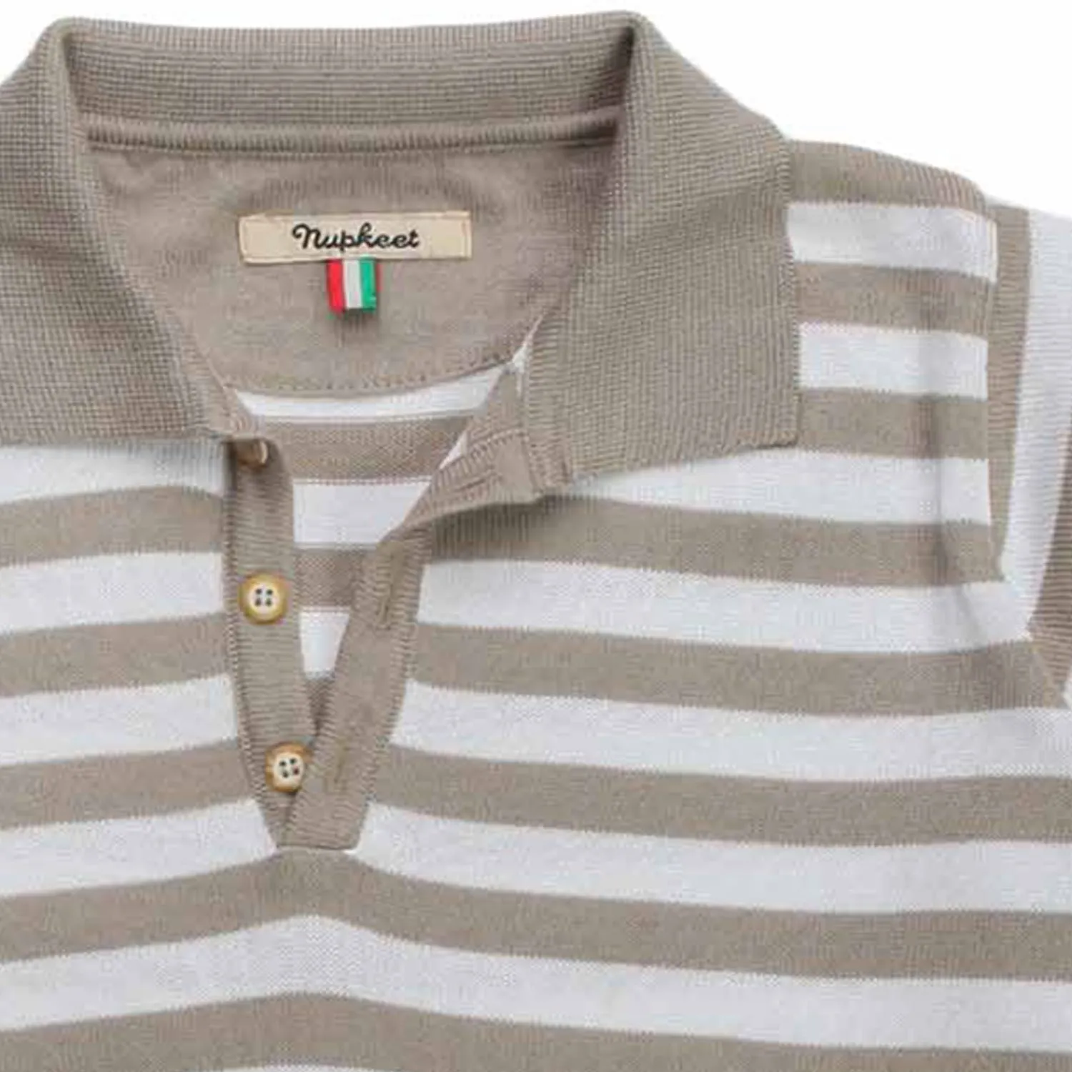 Polo Braulio A Righe Sabbia Bambino