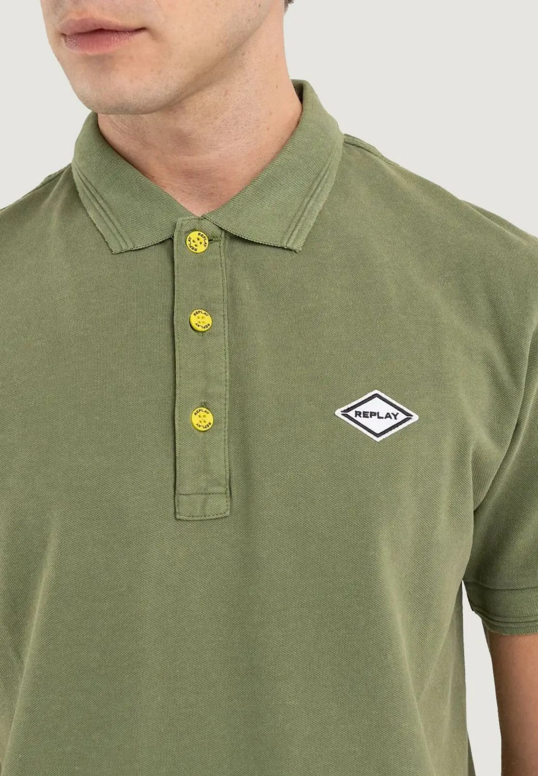 Polo manica corta Replay  Verde