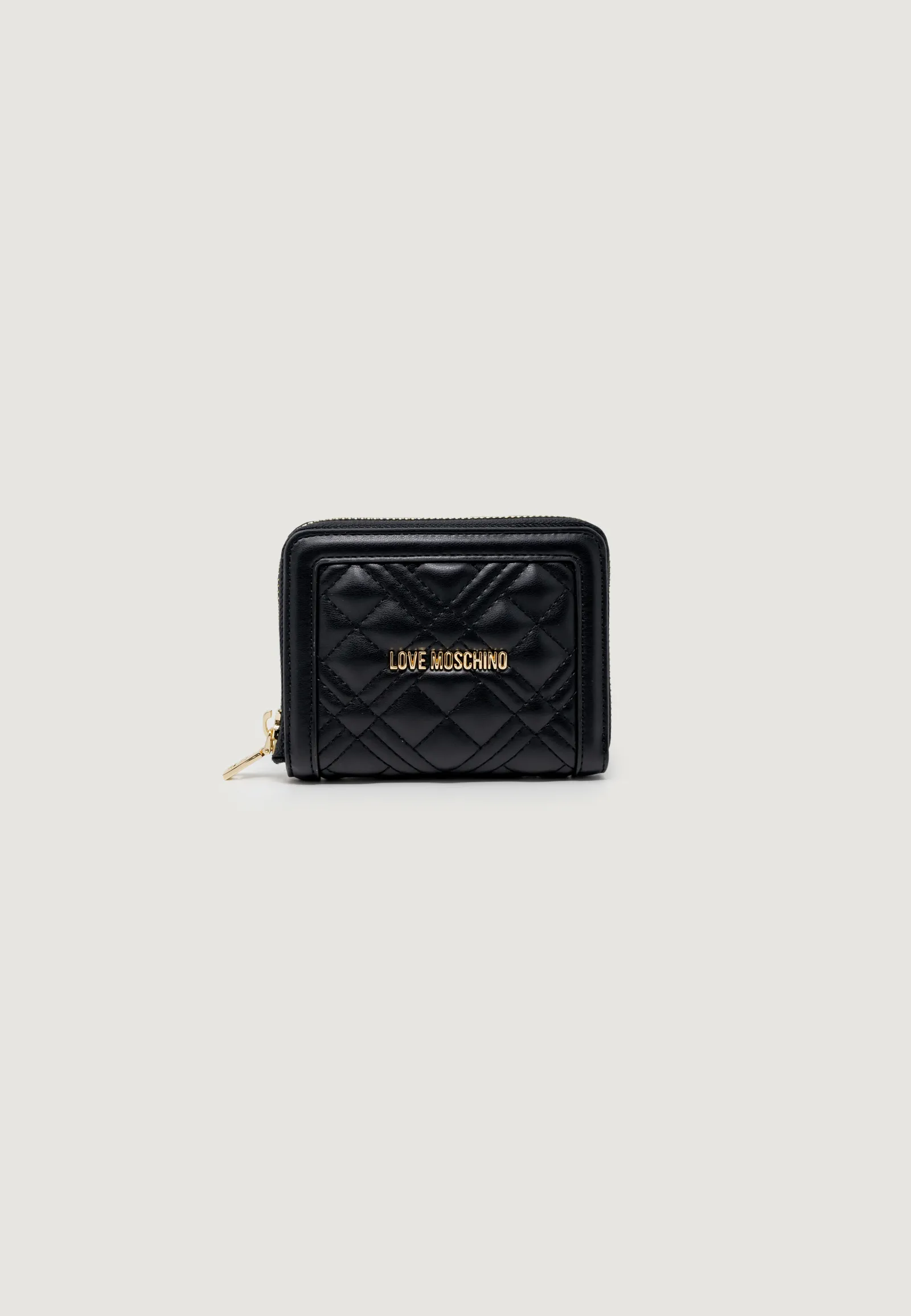 Portafoglio grande Love Moschino  Nero – Oro