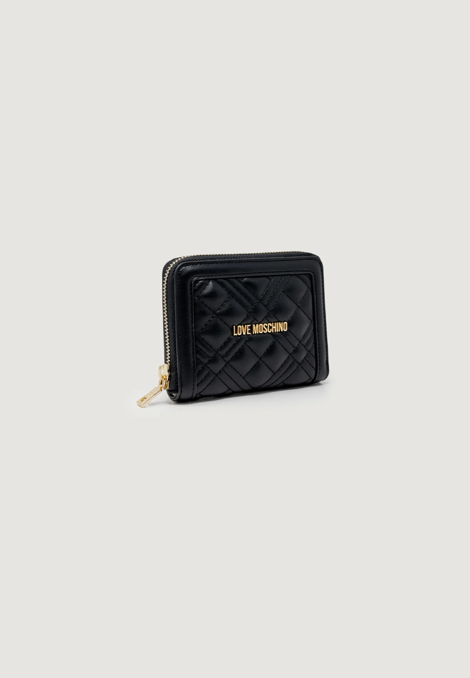 Portafoglio grande Love Moschino  Nero – Oro