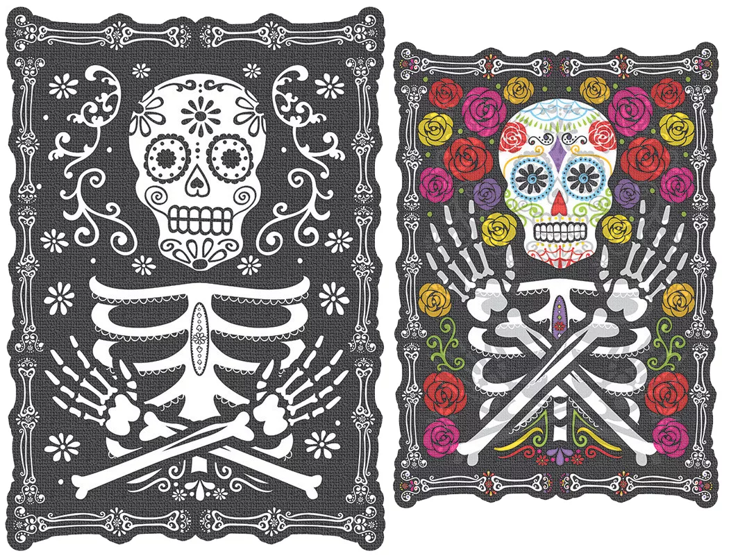 Poster ritratto Dia de los Muertos Halloween
