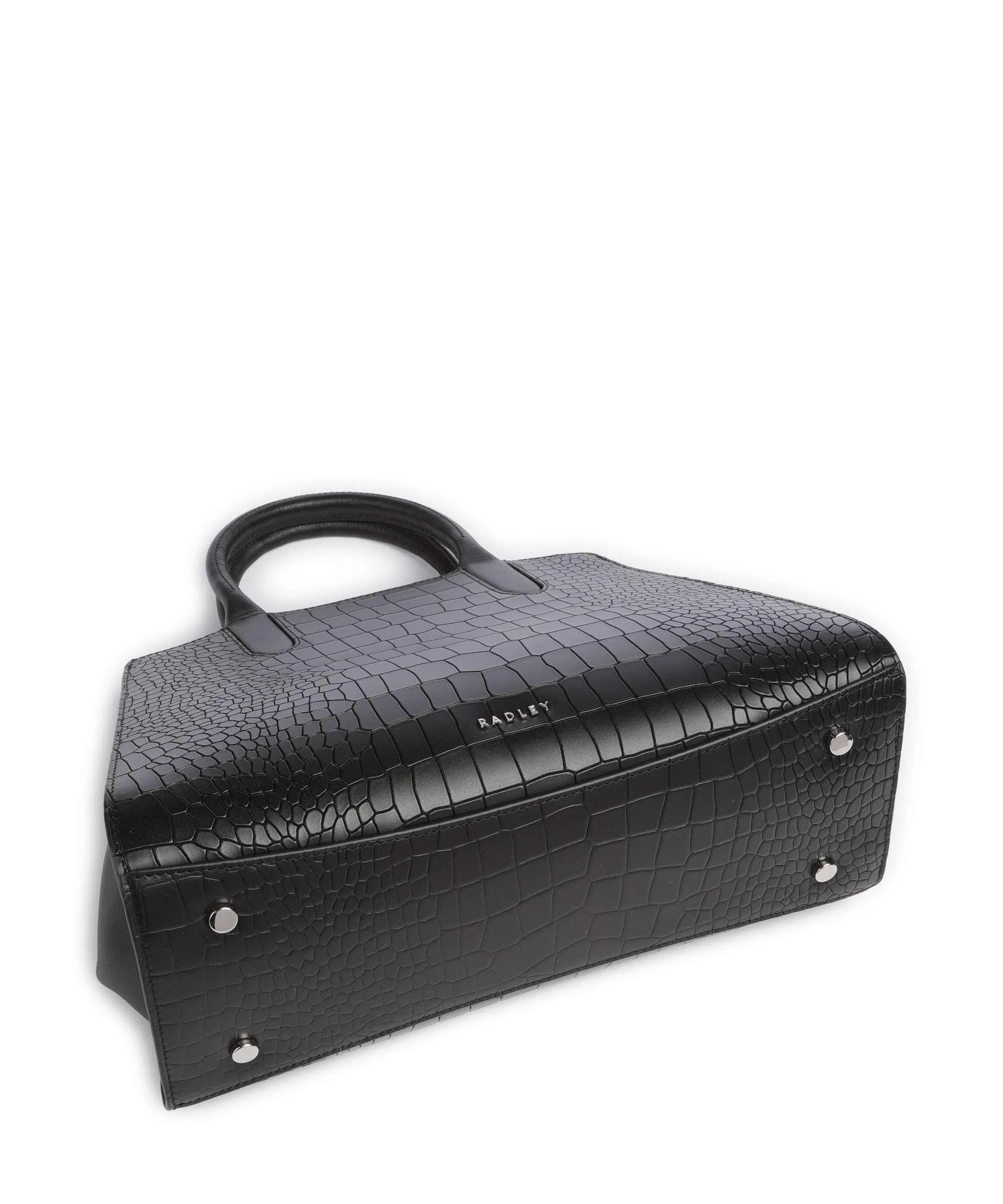  Radley London Glasshouse Borsa a mano pelle di vacchetta goffrata nero  
