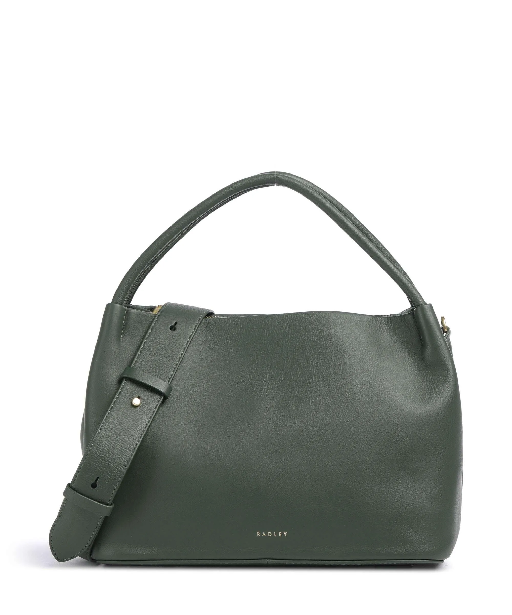  Radley London Ivydale Road Borsa a mano pelle di vacchetta grana verde  