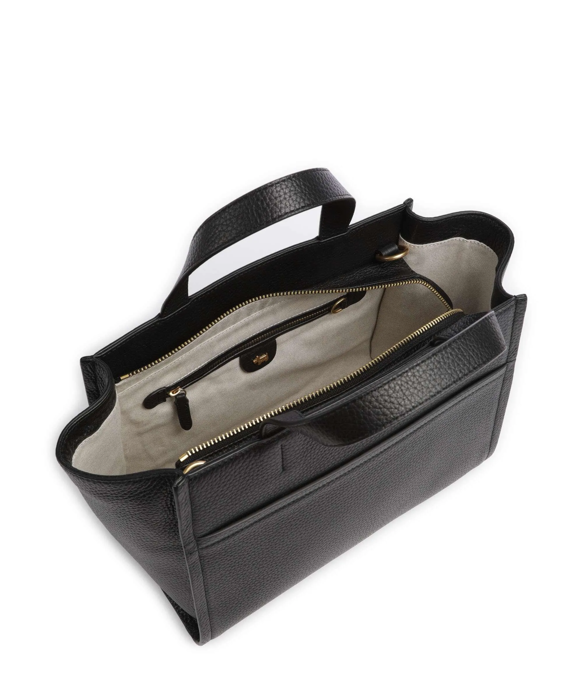  Radley London Oak Street Borsa a mano pelle di vacchetta grana nero  