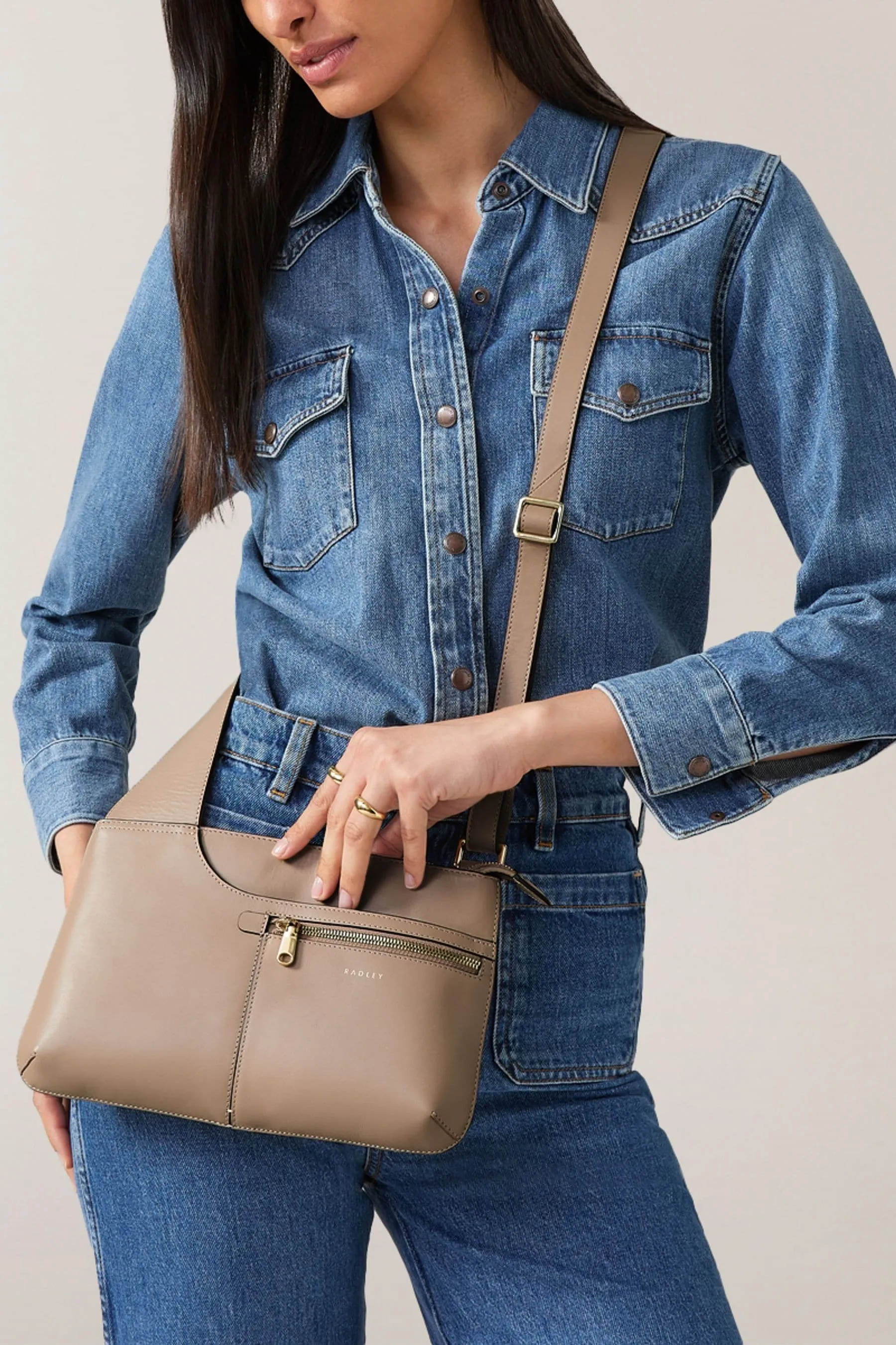 Radley London Small Pockets Icon Zip Top Borsa a tracolla    