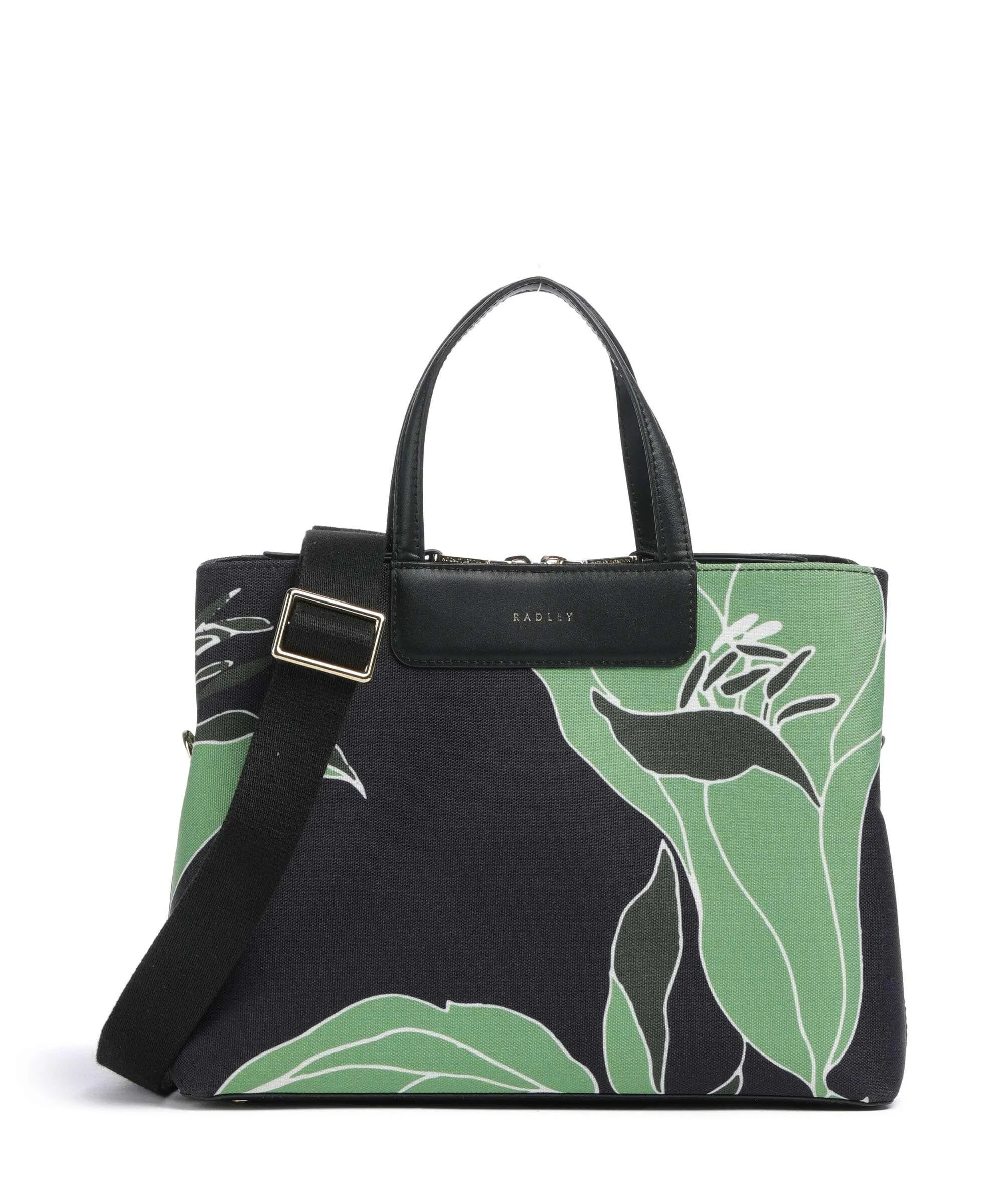  Radley London Southwell Gardens Floral Borsa a mano tissu nero  