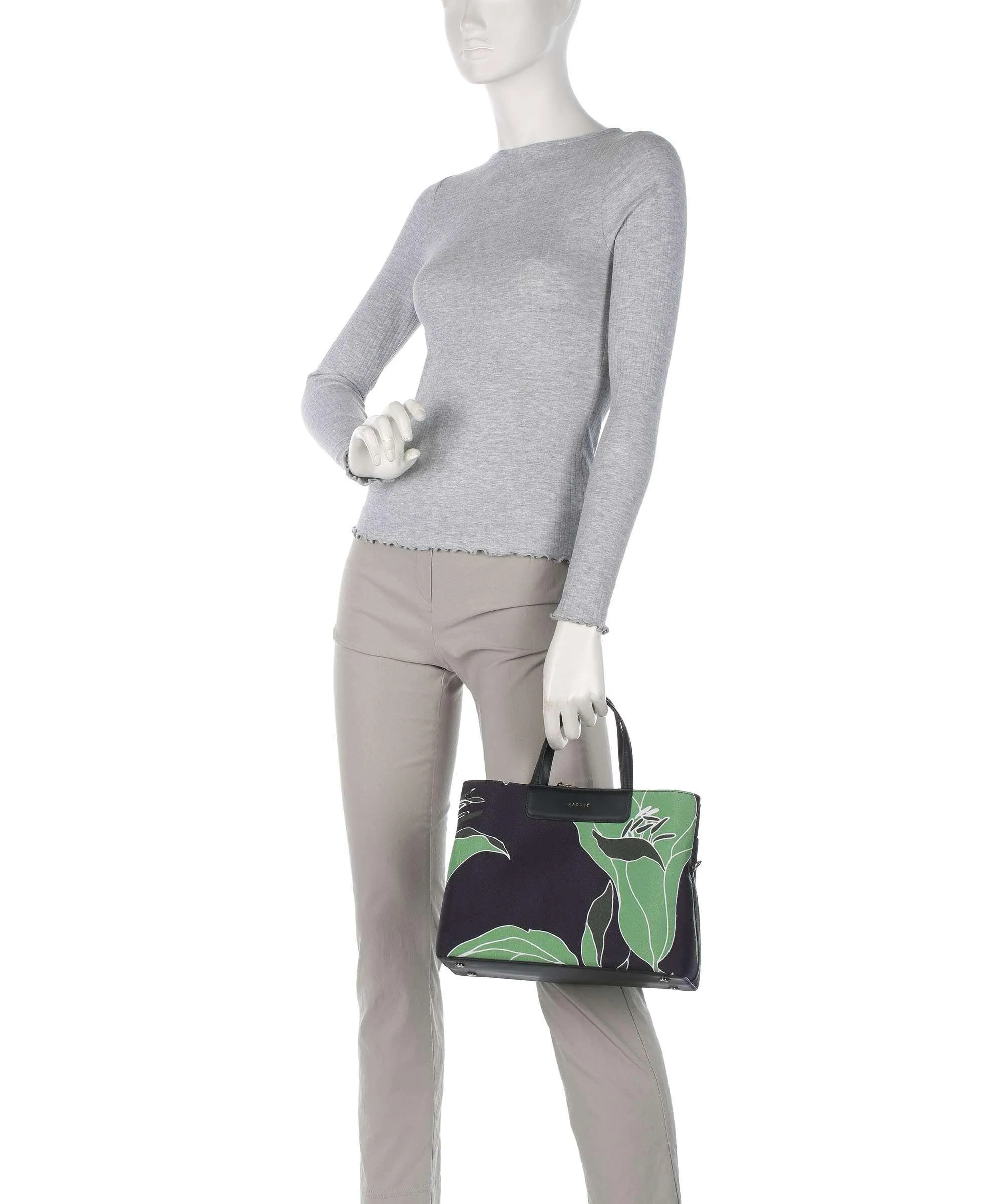  Radley London Southwell Gardens Floral Borsa a mano tissu nero  
