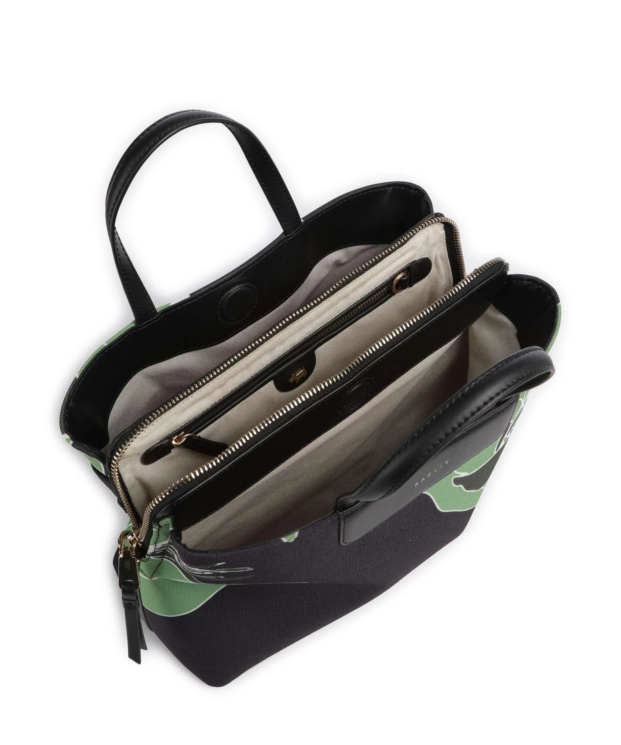  Radley London Southwell Gardens Floral Borsa a mano tissu nero  