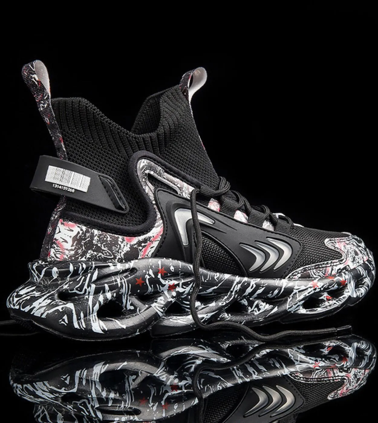 Scarpe da basket da uomo Ammortizzazione traspirante Scarpe sportive indossabili antiscivolo Allenamento in palestra Scarpe da g