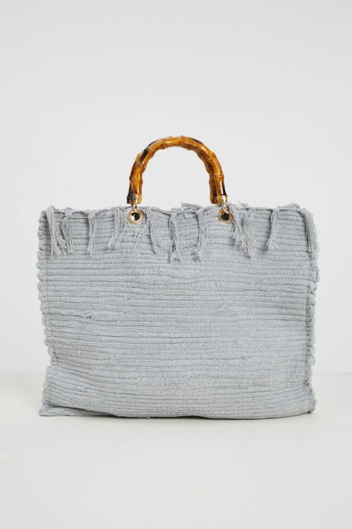 Shopper con manici in bambu