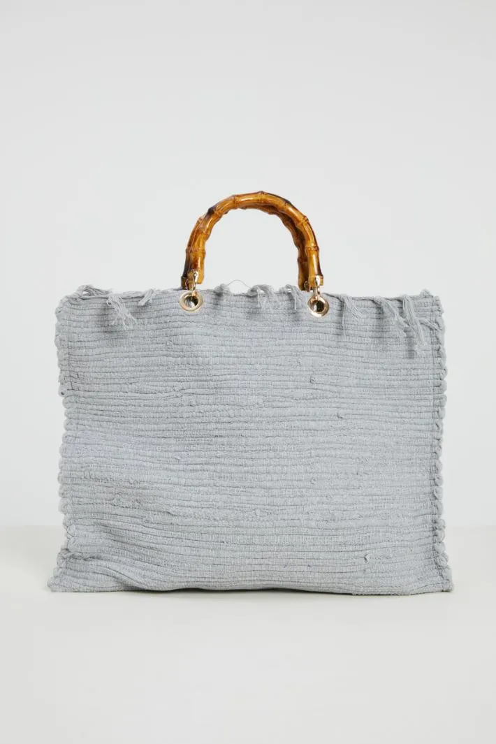 Shopper con manici in bambu
