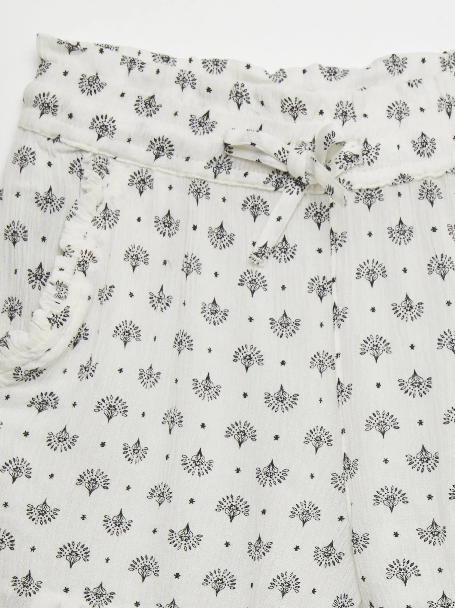 Shorts in tessuto crêpe - BIANCO