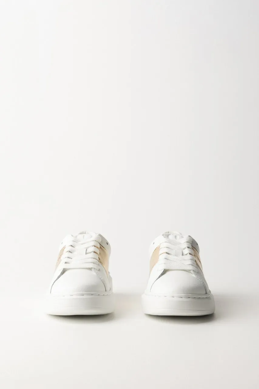 Sneakers basse con banda gold BIC OTTICO/ORO