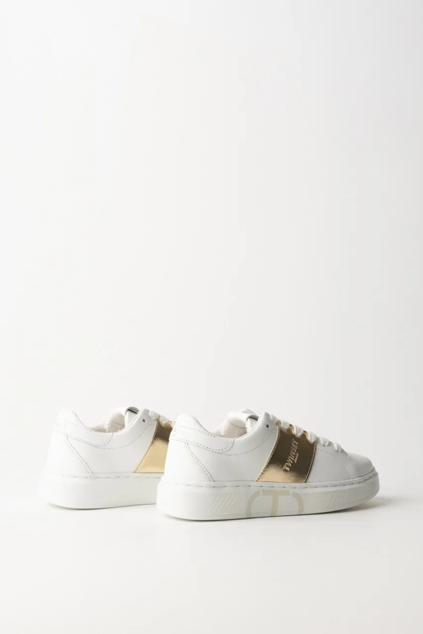 Sneakers basse con banda gold BIC OTTICO/ORO