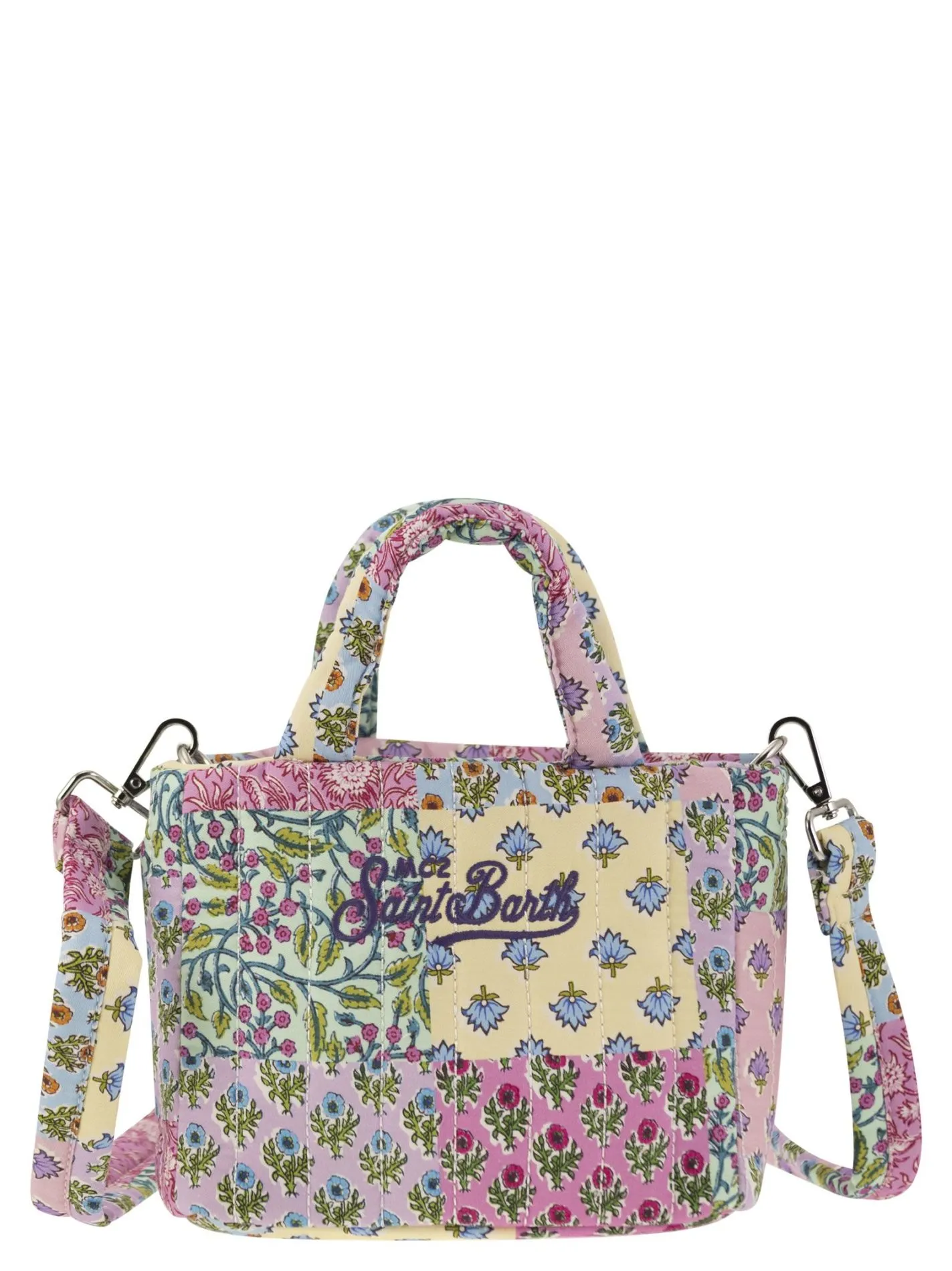 Soft Tote Mini quilted bag with flowers