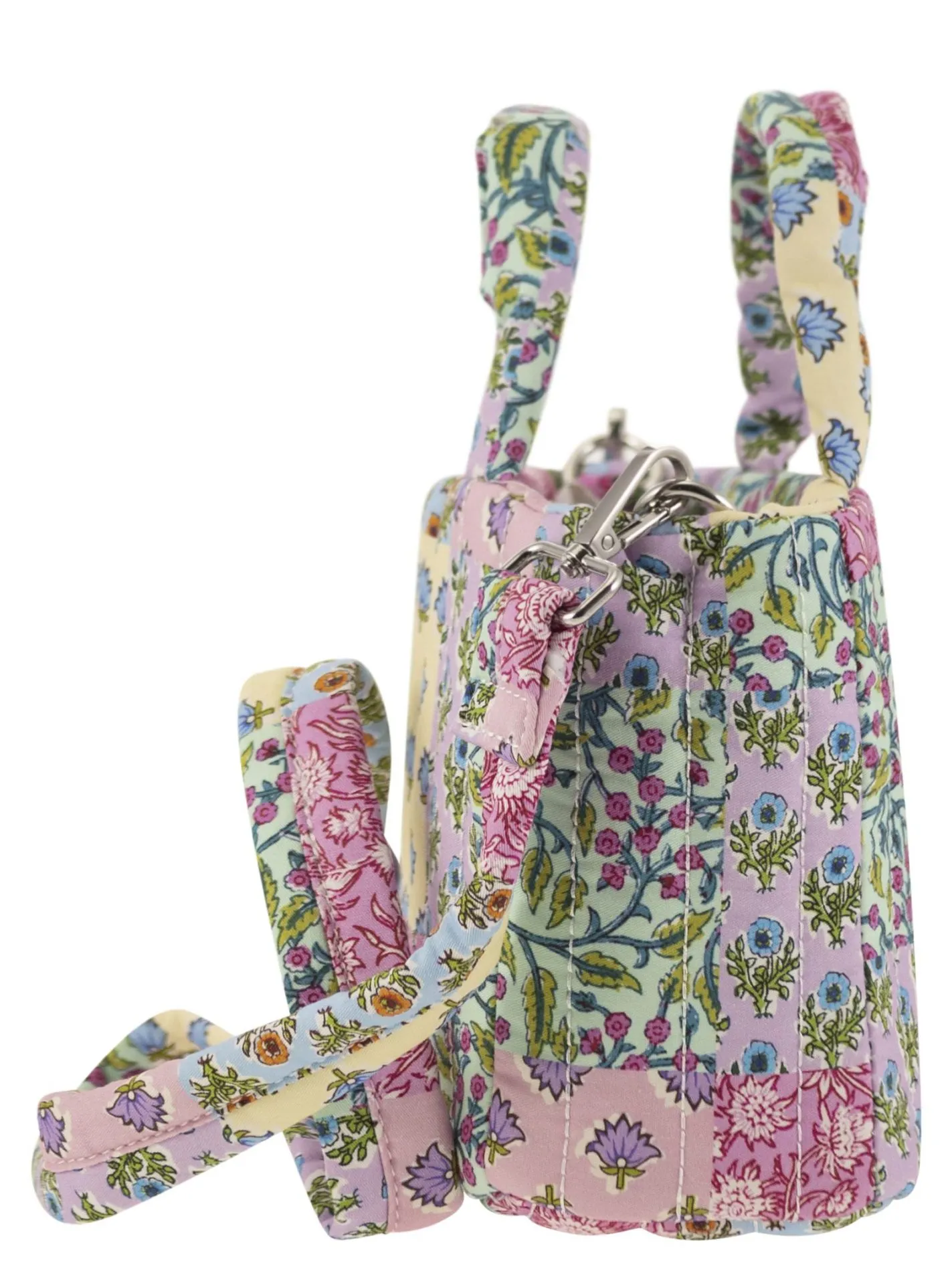 Soft Tote Mini quilted bag with flowers