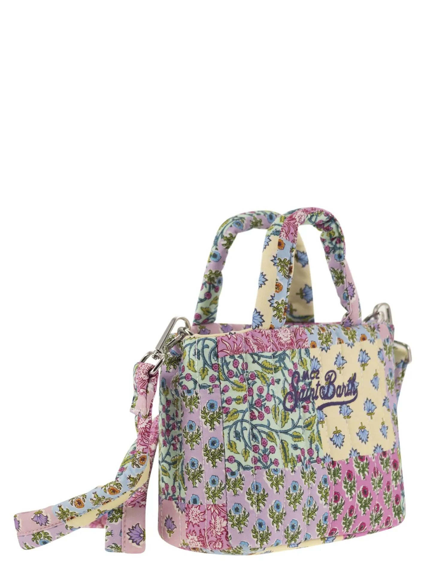 Soft Tote Mini quilted bag with flowers