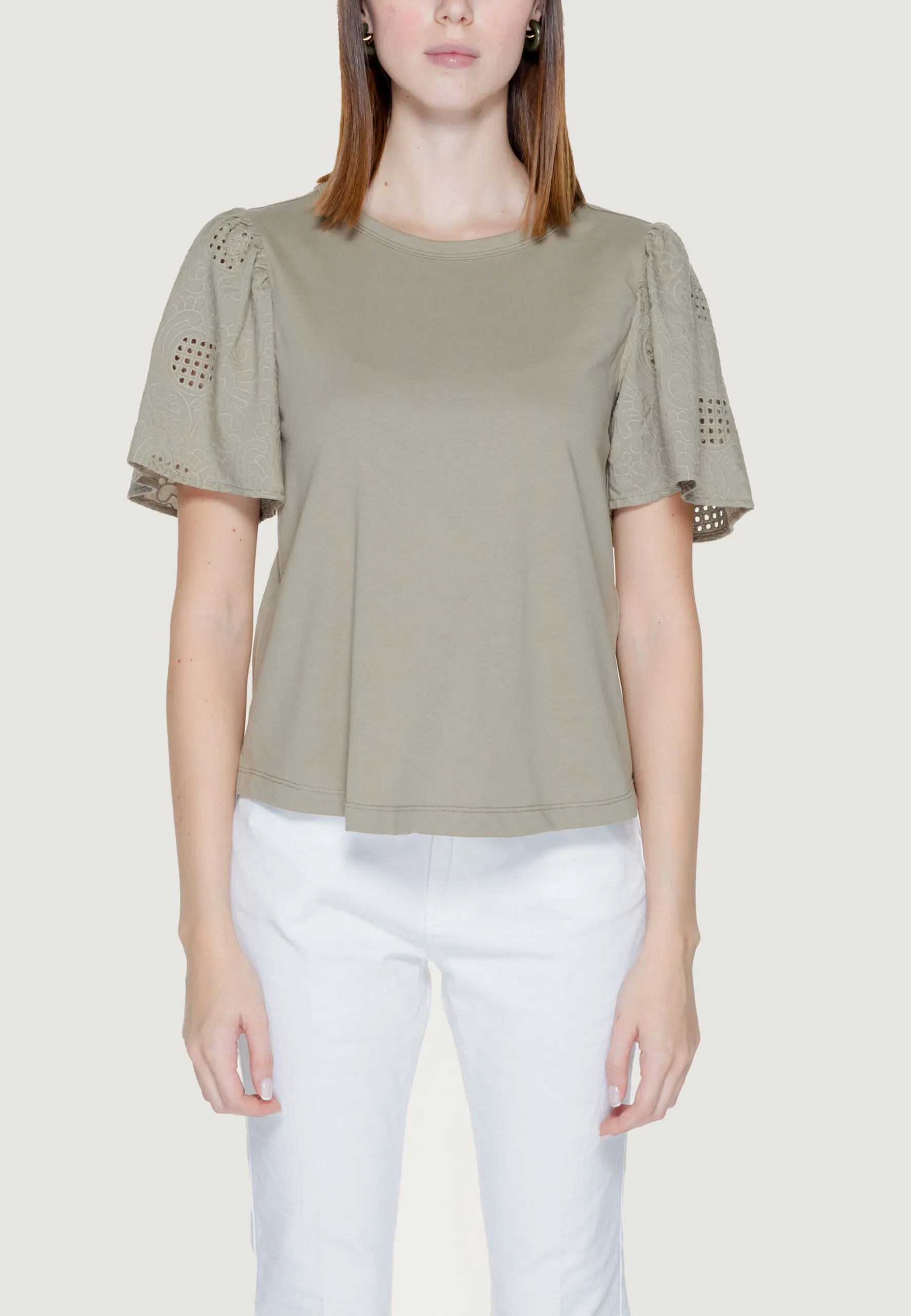 T-shirt Jacqueline De Yong Jdyriga S/S Mix Jrs Verde