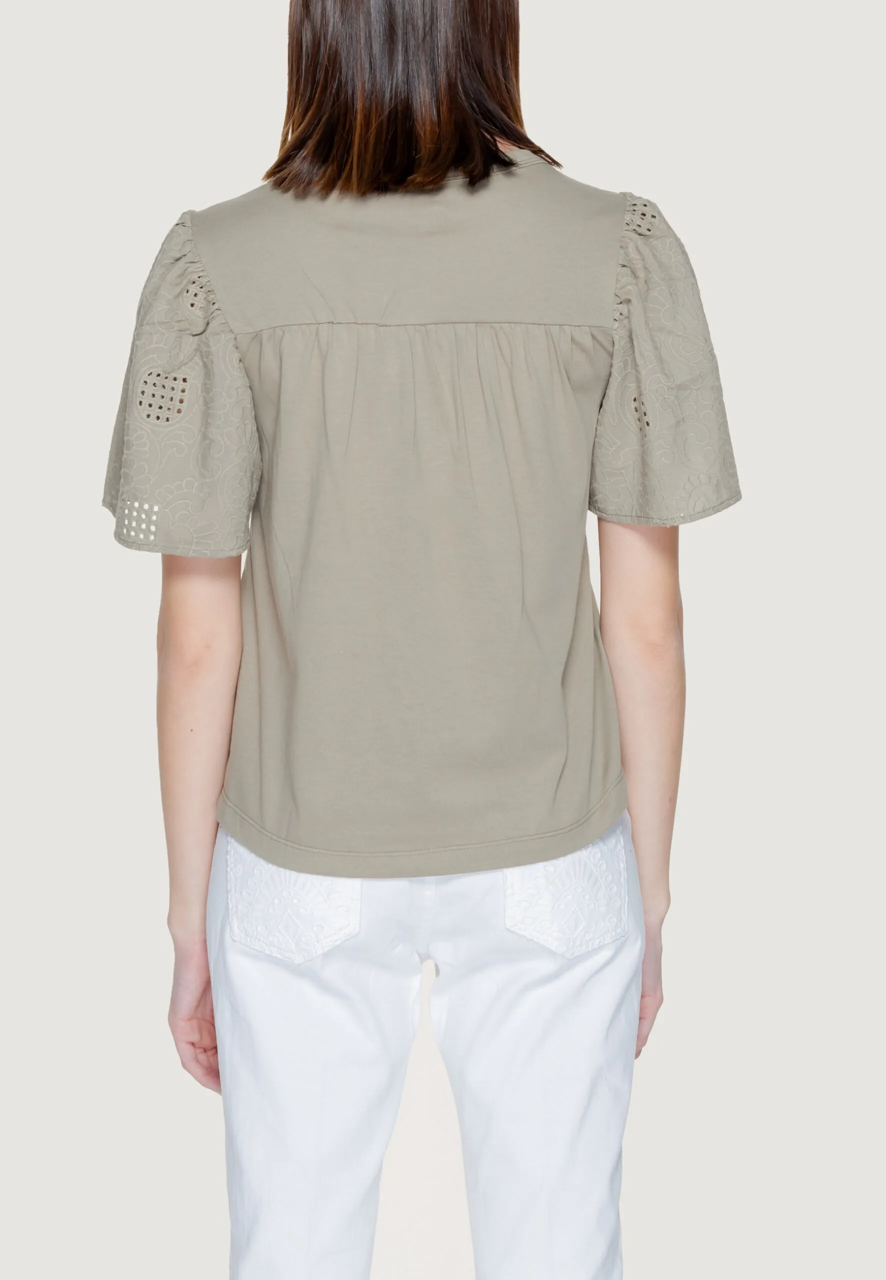 T-shirt Jacqueline De Yong Jdyriga S/S Mix Jrs Verde