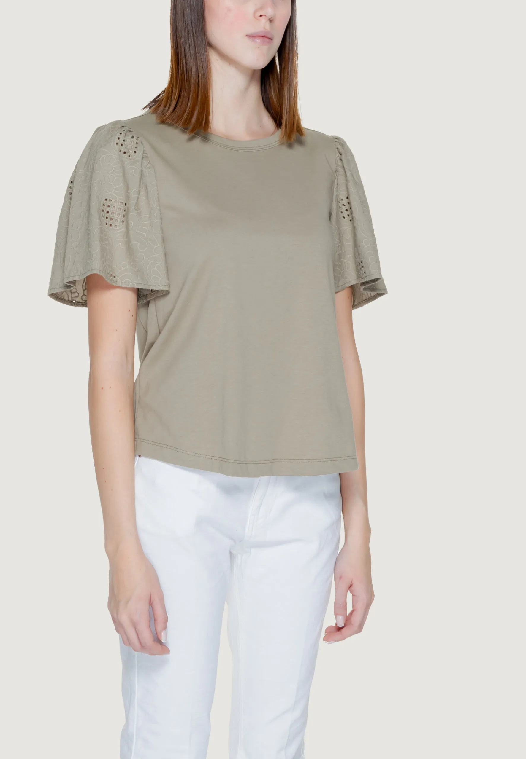 T-shirt Jacqueline De Yong Jdyriga S/S Mix Jrs Verde
