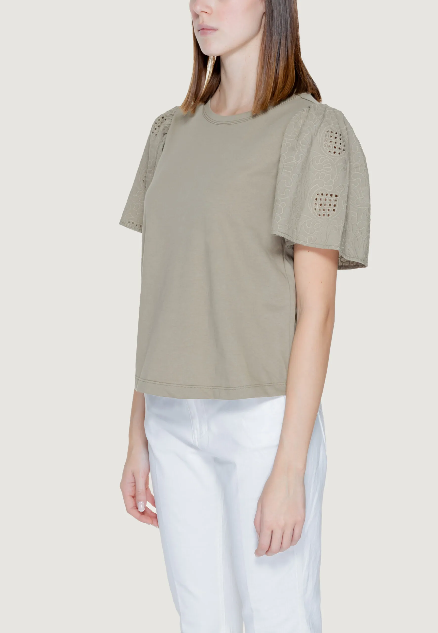 T-shirt Jacqueline De Yong Jdyriga S/S Mix Jrs Verde