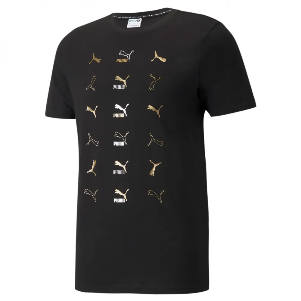 T-SHIRT PUMA    L    56 NERO-ORO
