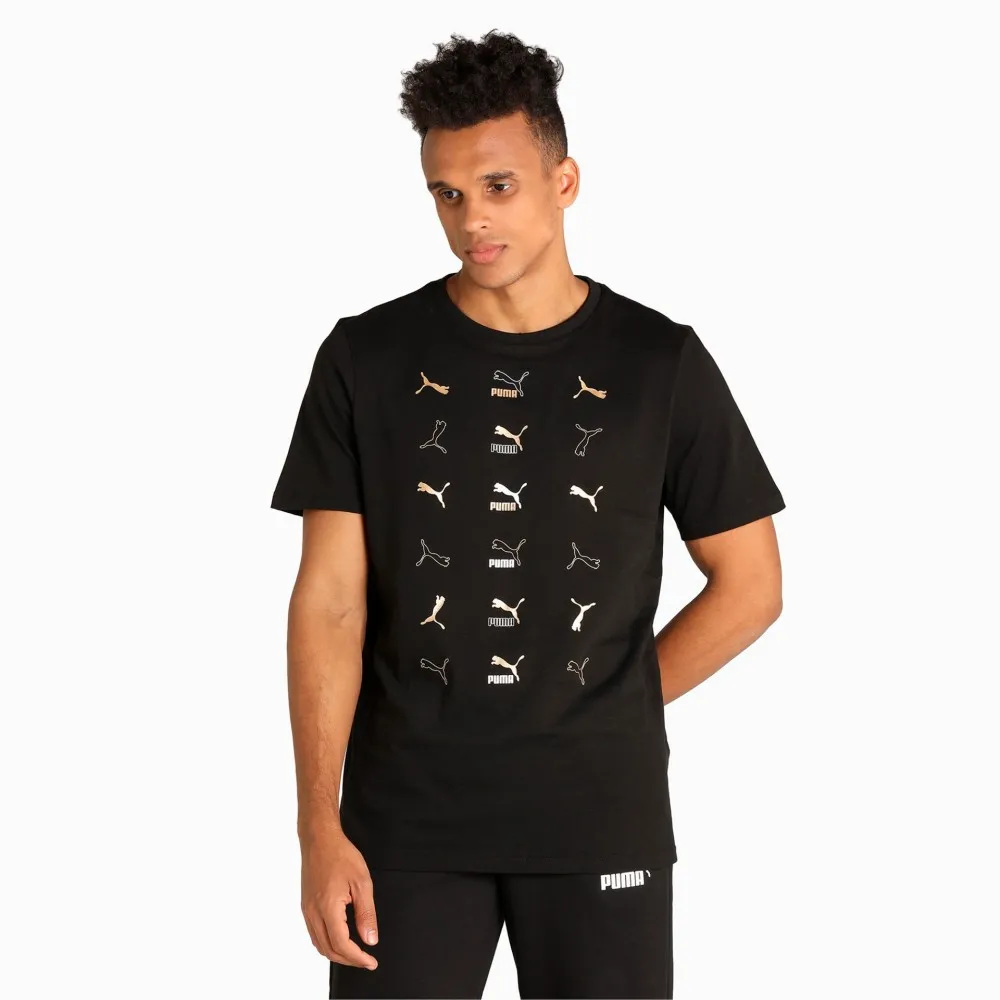 T-SHIRT PUMA    L    56 NERO-ORO