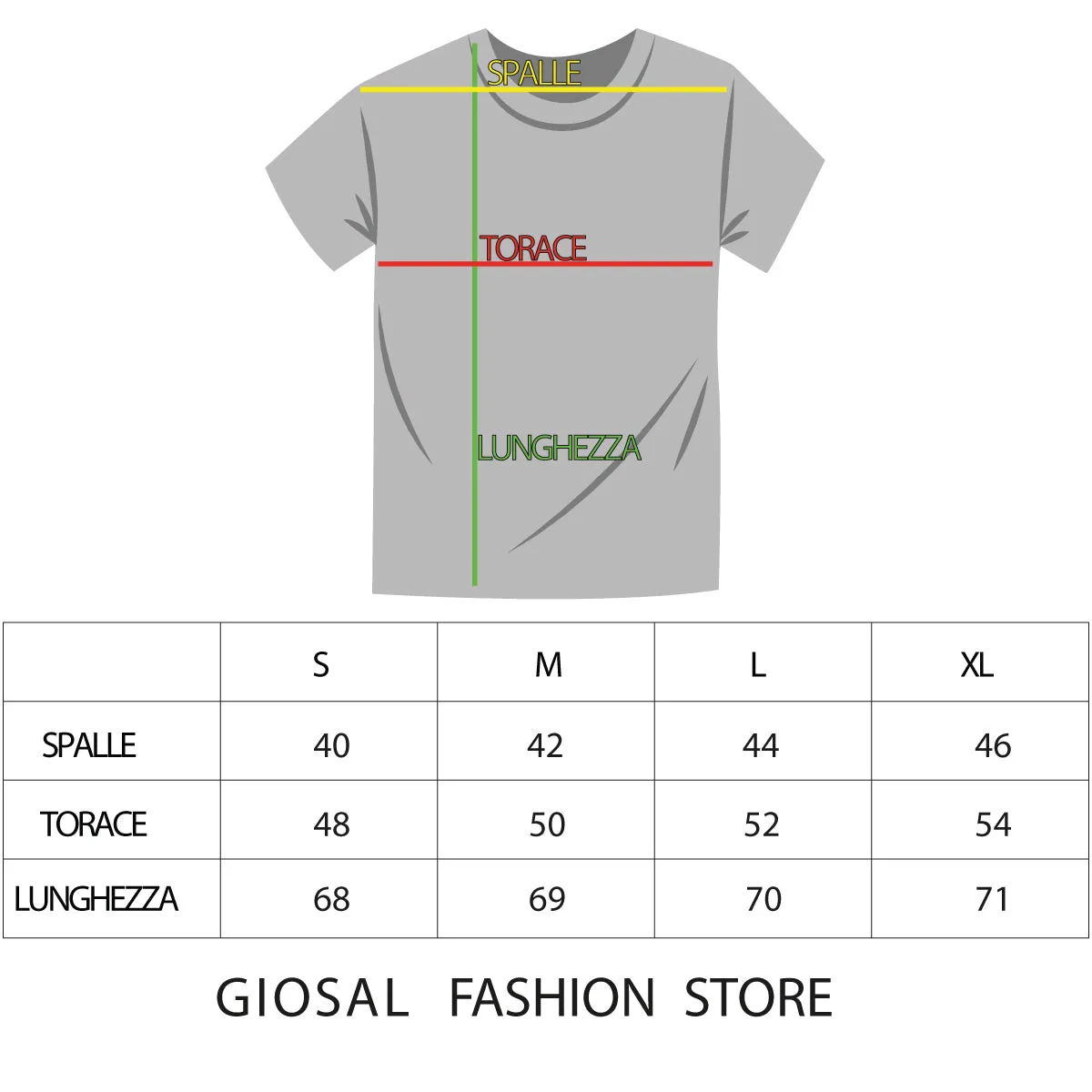 T-Shirt Uomo MOD Stampa Scritta Girocollo Vari Colori Rossa GIOSAL