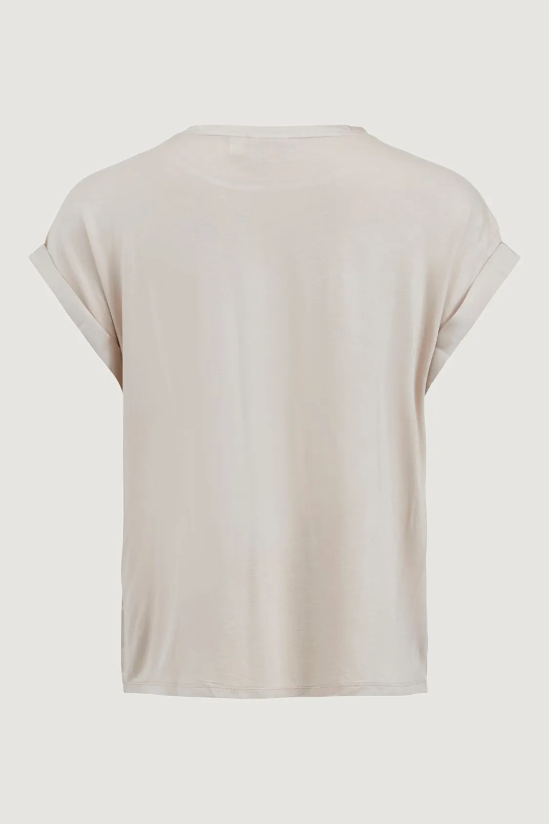 T-shirt Vila Clothes VIELLETTE S/S SATIN TOP/SU – NOOS Oro