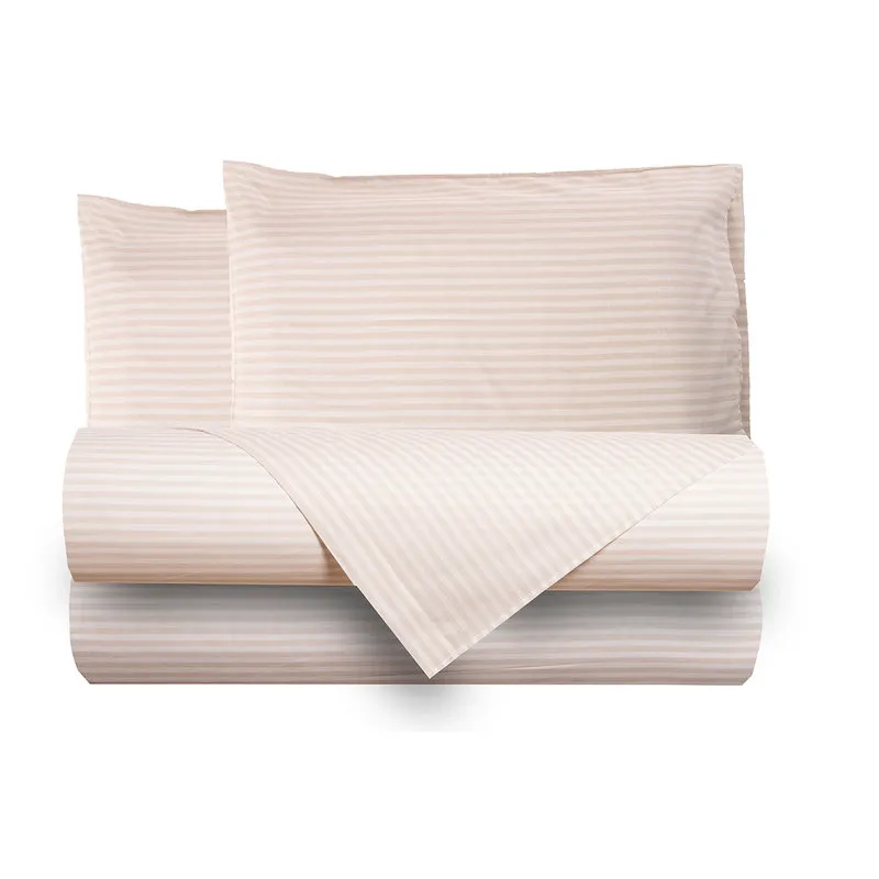 Tendenza floreale Completo letto Righino sabbia due piazze