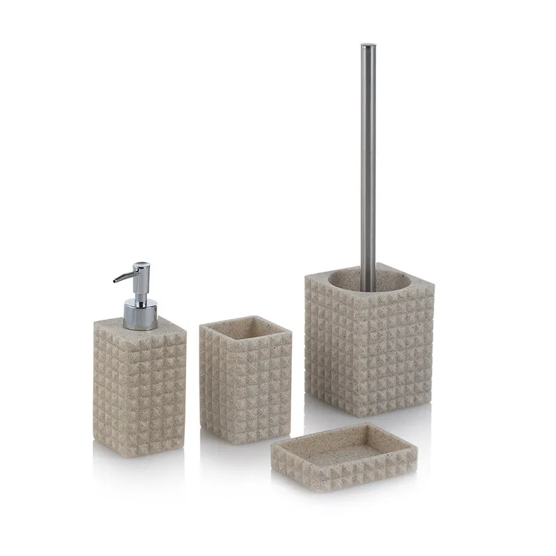 TFT Home Set bagno 4 pezzi NAAMA, sabbia