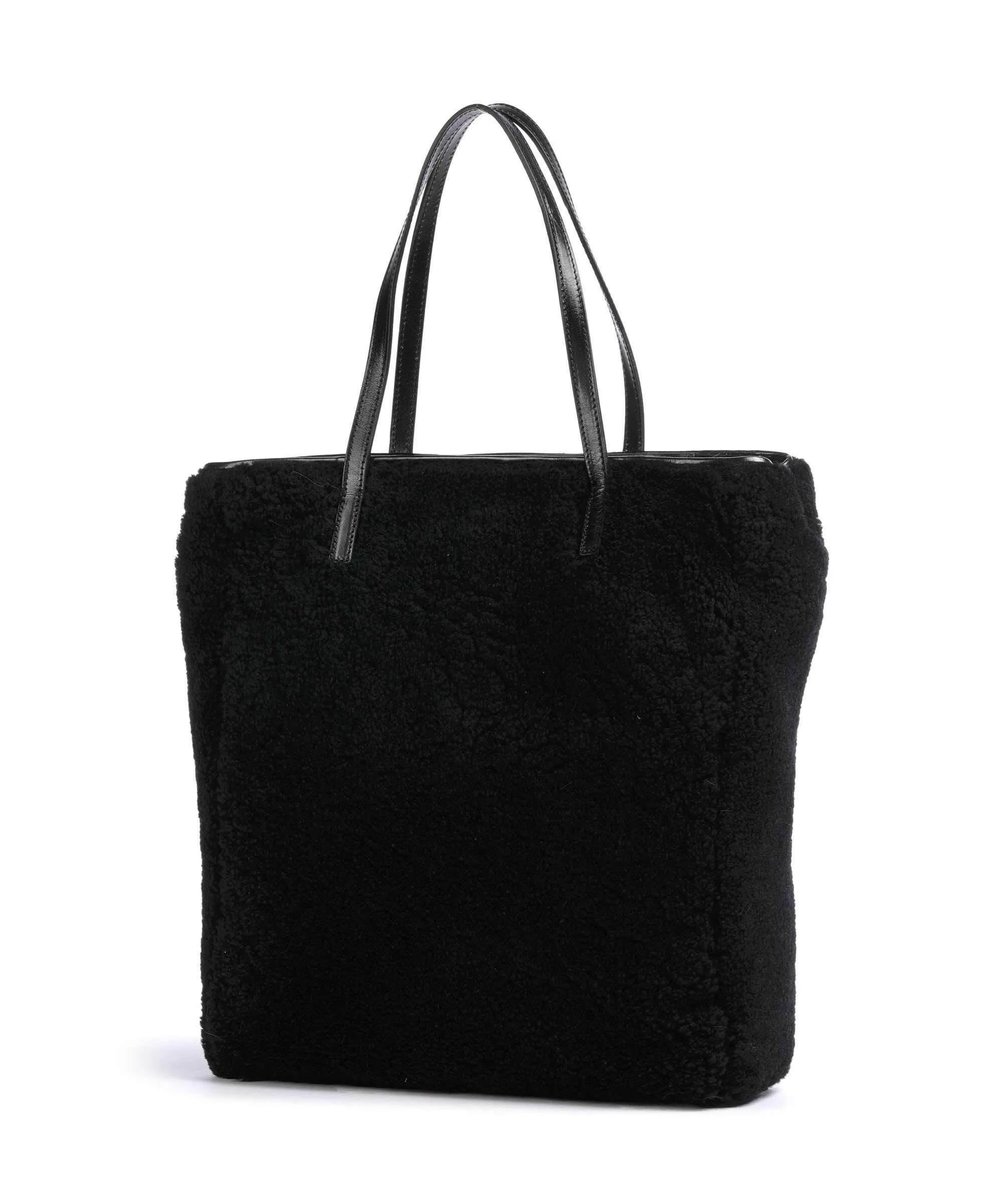  The Bridge Mirra Wow Borsa shopper pelliccia, pelle bovina nero  