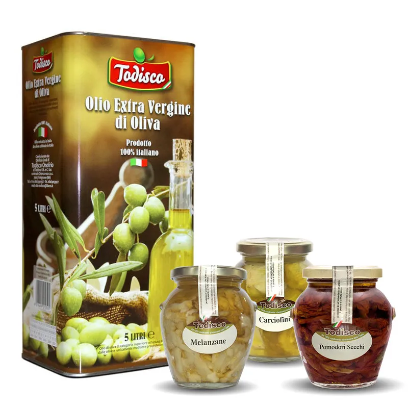 Todisco 1 latta 5 lt Olio EVO - 3 sottoli
