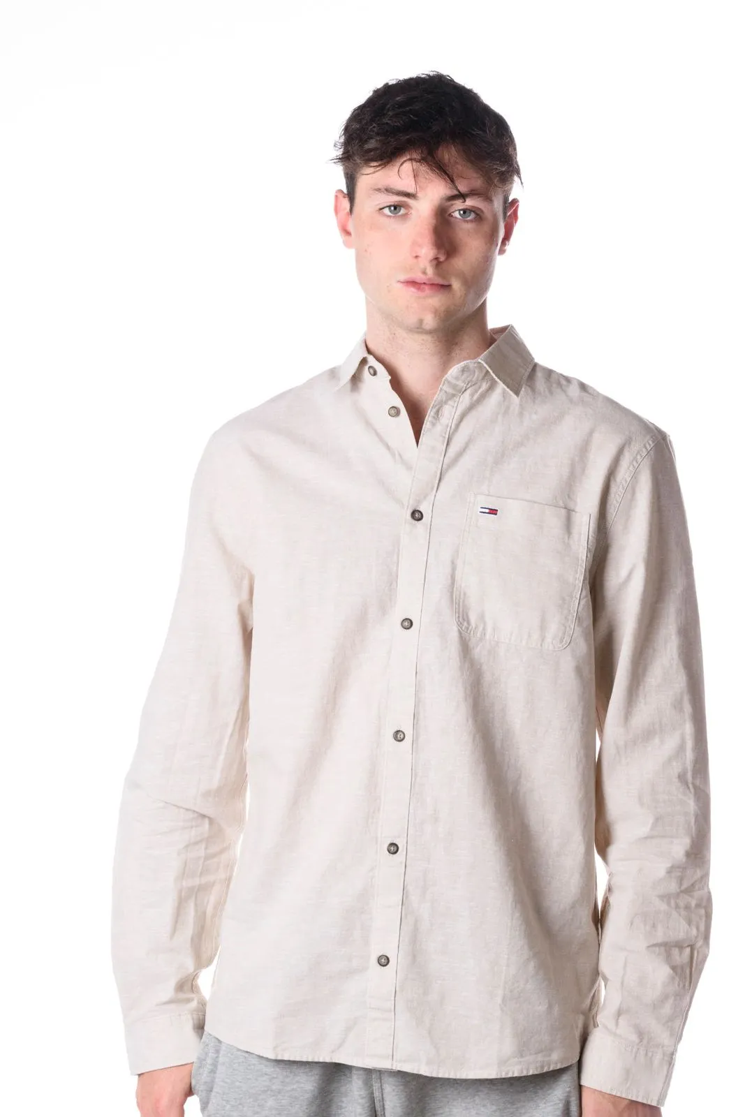Tommy Hilfiger Camicia Linen Spring Uomo