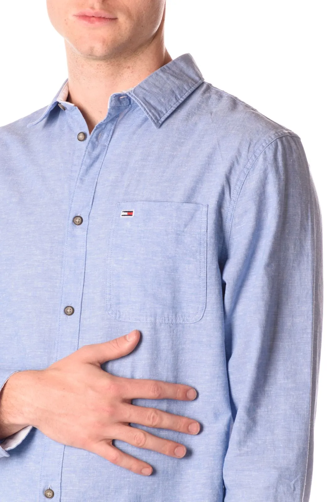 Tommy Hilfiger Camicia Linen Spring Uomo