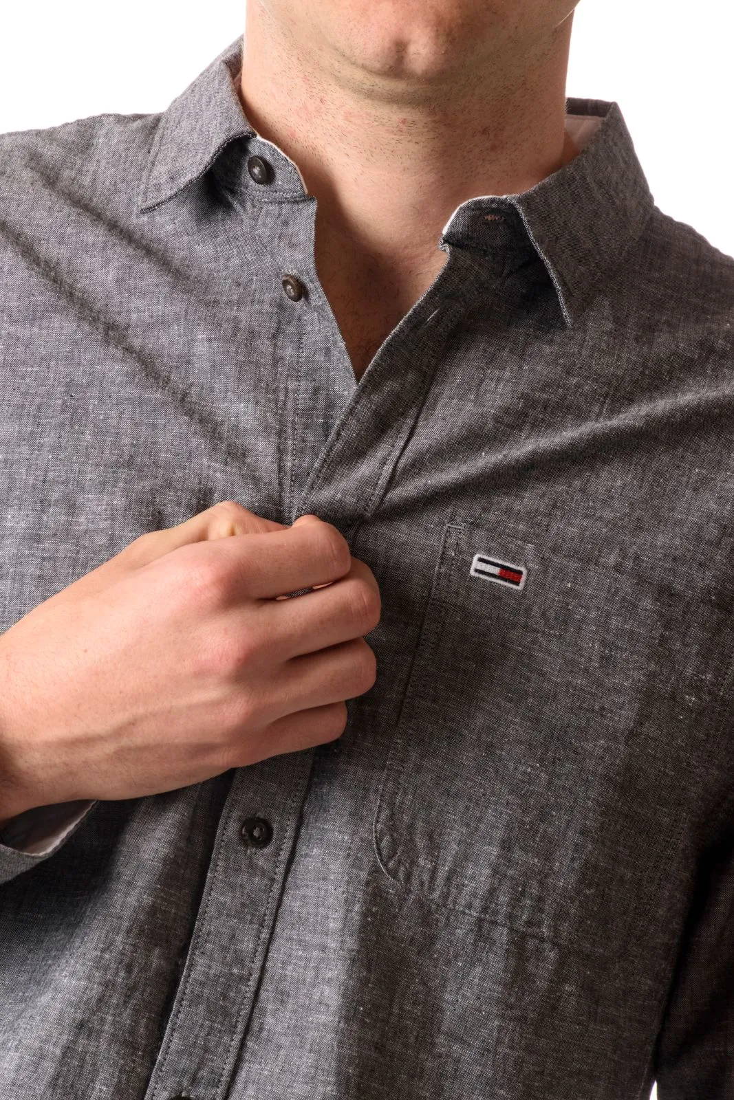Tommy Hilfiger Camicia Linen Spring Uomo