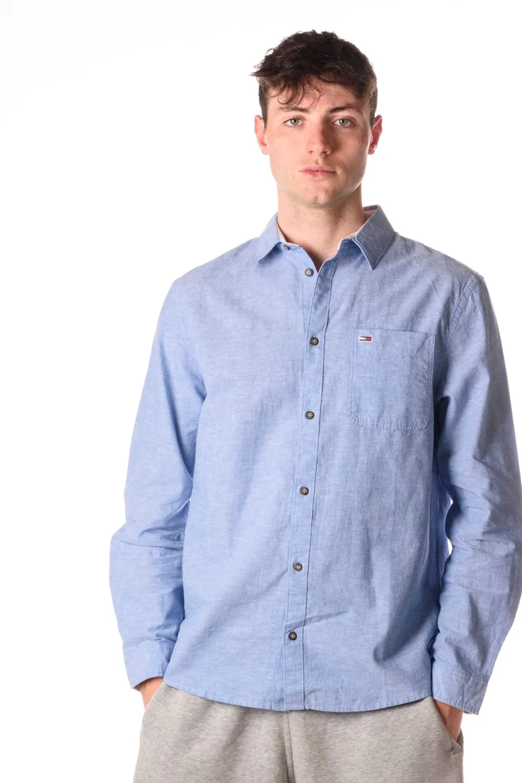 Tommy Hilfiger Camicia Linen Spring Uomo