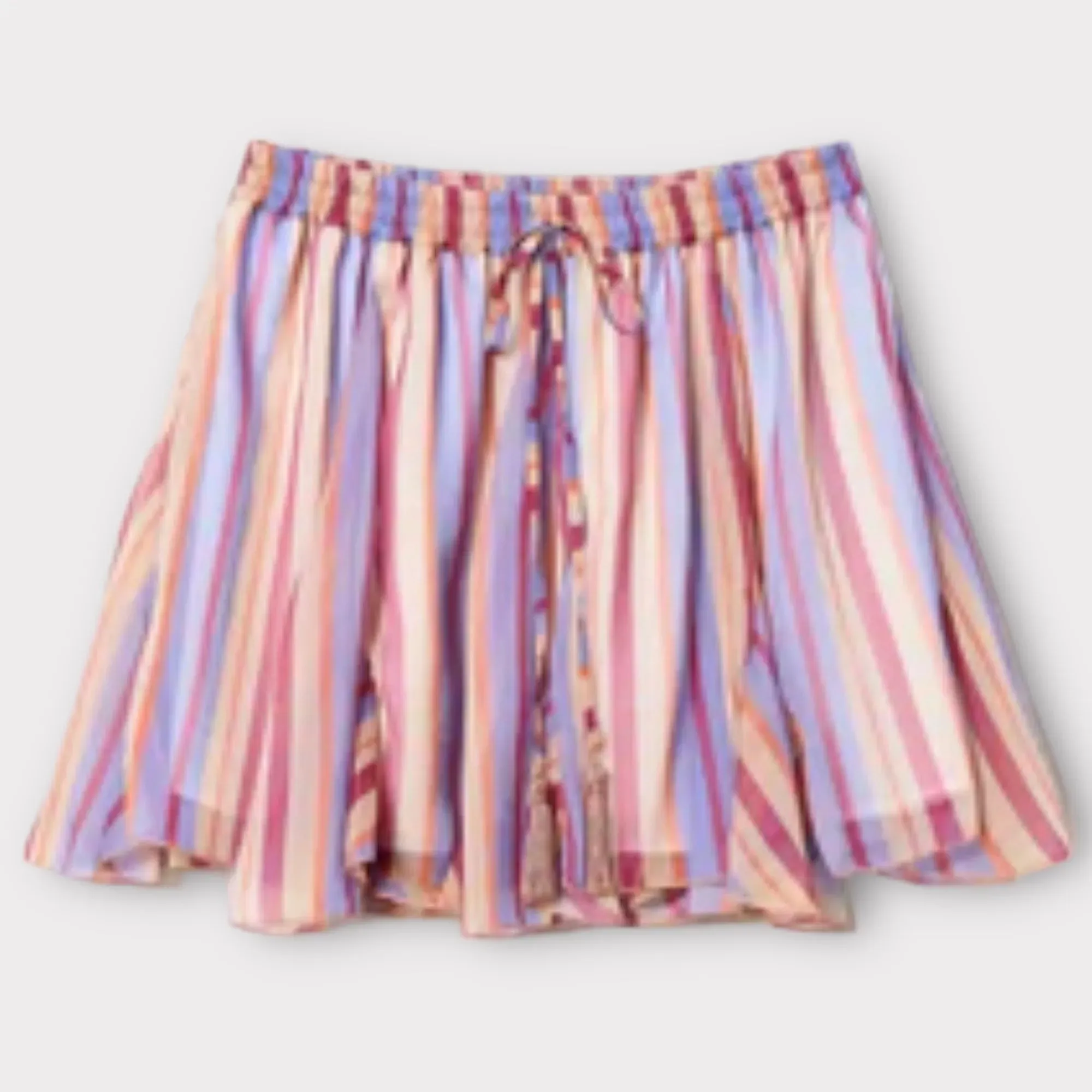 Twinset – Minigonna con stampa e coulisse