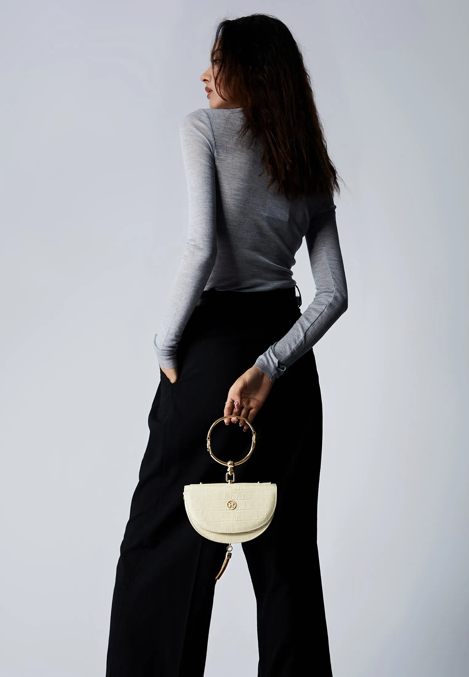 VINTAGE HALF-MOON - Borsa a mano