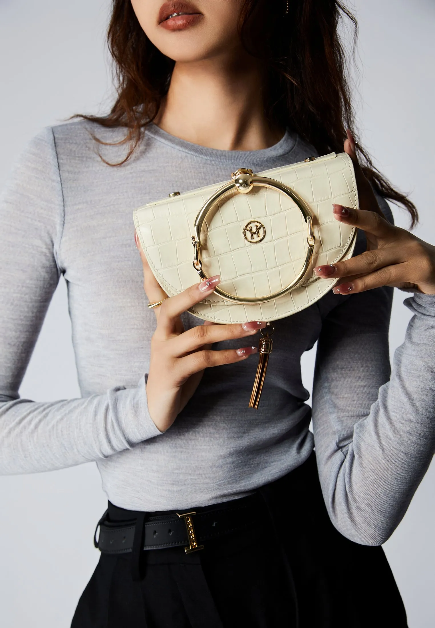 VINTAGE HALF-MOON - Borsa a mano